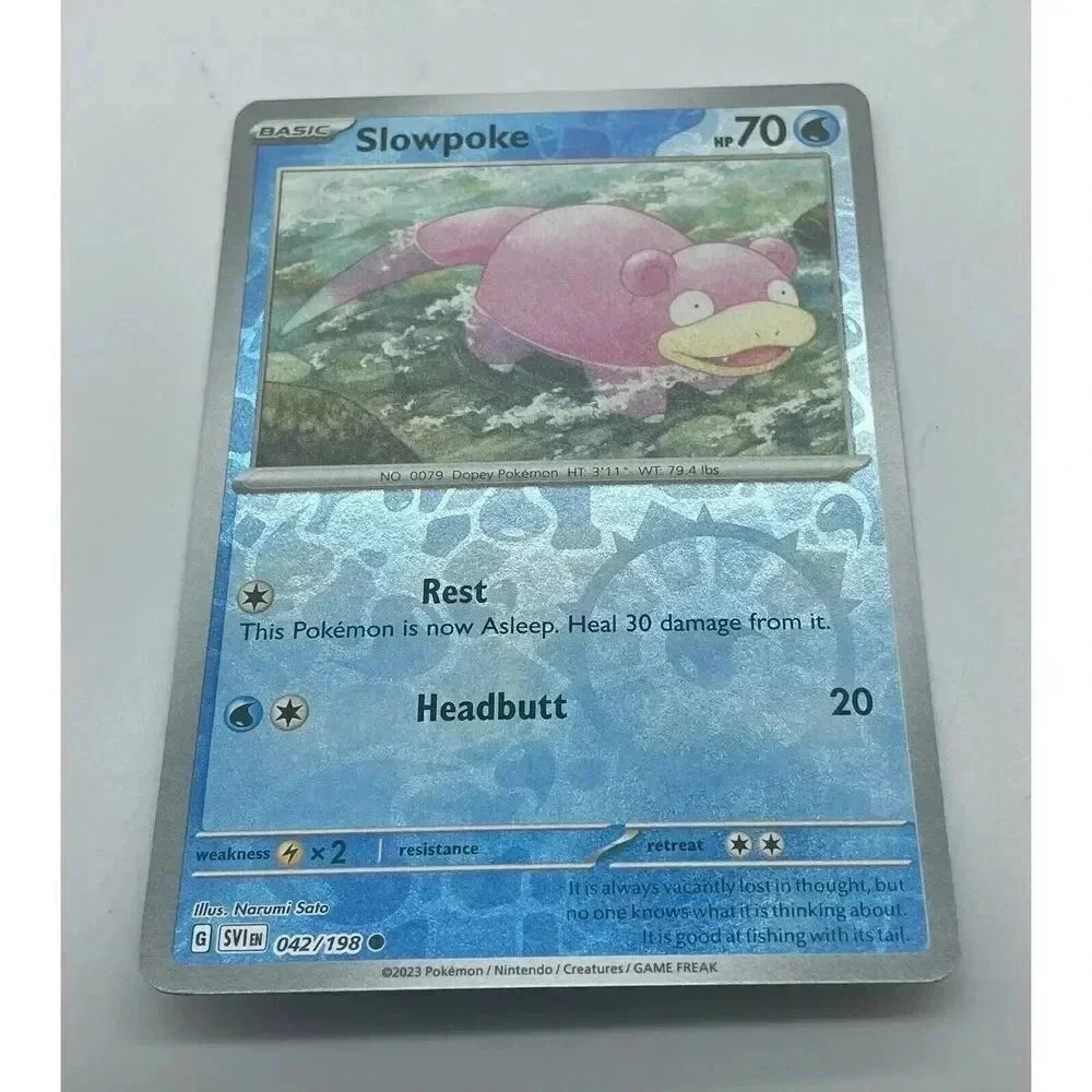 Slowpoke‎ 042/198 Scarlet & Violet Pokemon TCG Reverse Holo Mint Unplayed